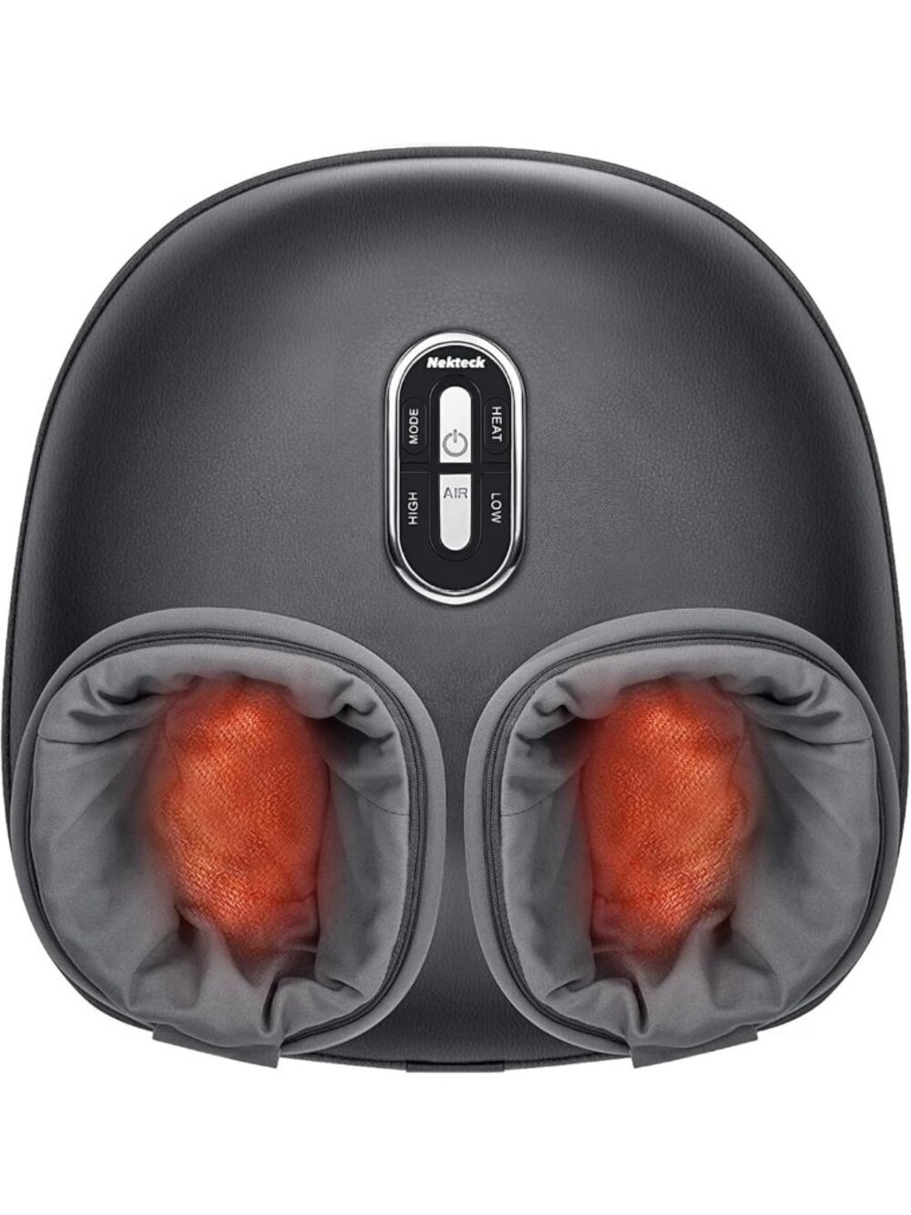 Shiatsu Foot Massager with Heat, Deep Kneading Therapy & Air Compression